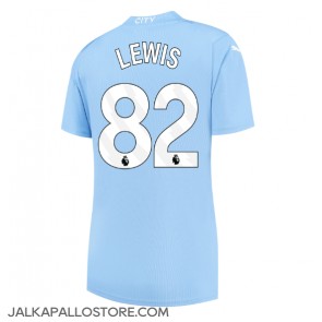 Manchester City Rico Lewis #82 Kotipaita Naisten 2023-24 Lyhythihainen